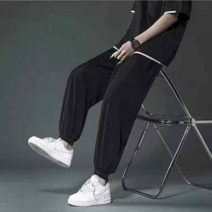 男装速脚冰丝裤，数量