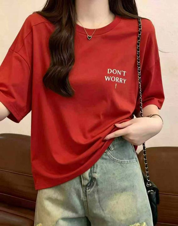 纯棉女款短袖T恤，数
