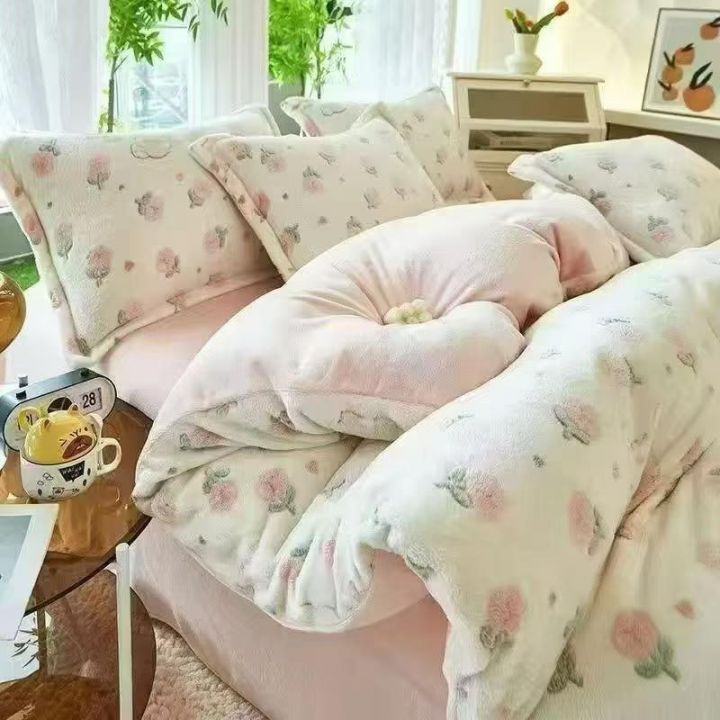 牛奶绒三件套四件套现