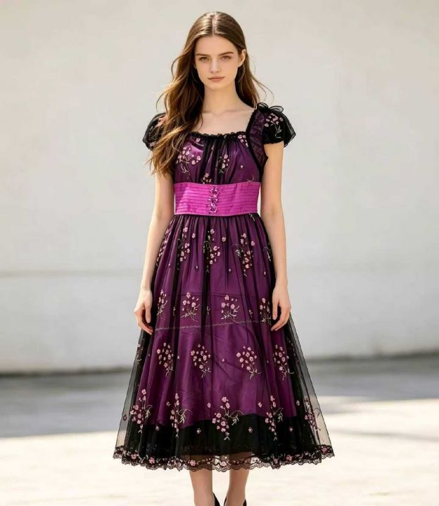 夏季新款法式复古甜美