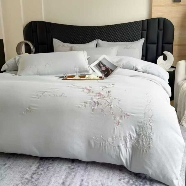 水洗棉刺绣款四件套现