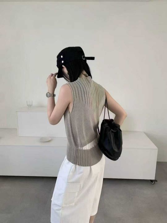 夏季新款后背镂空韩系