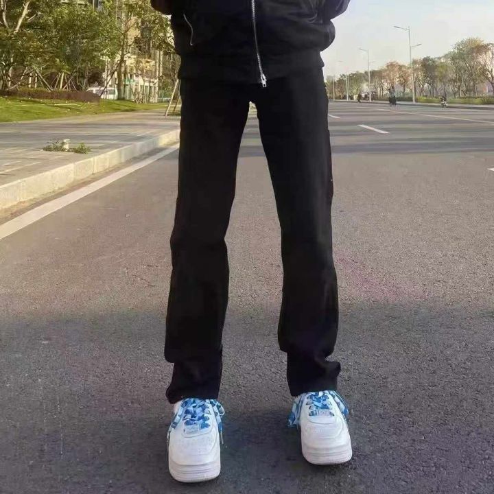 春秋新款网红复古黑色