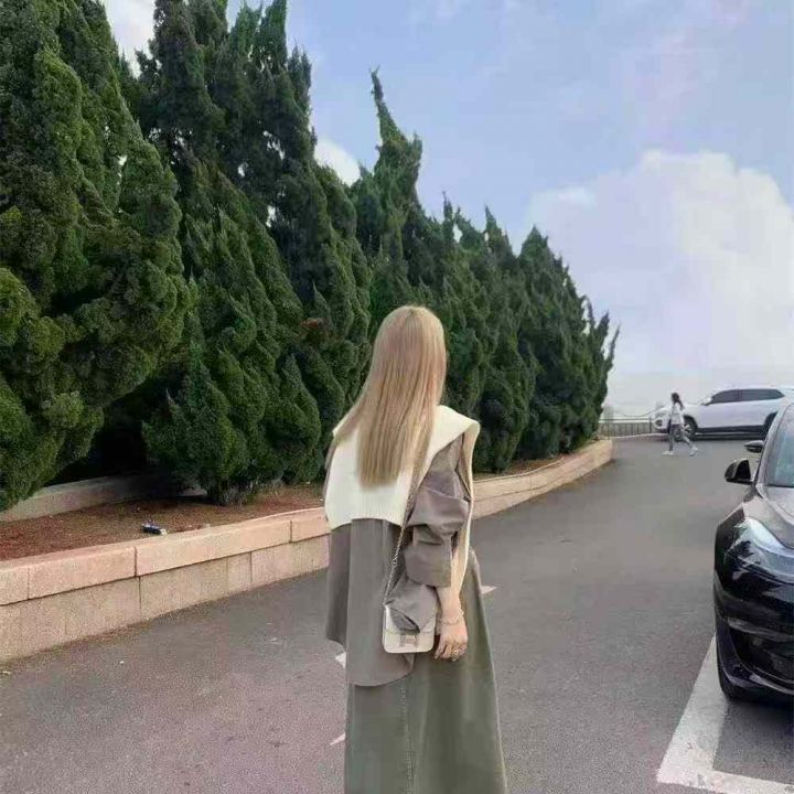 复古高腰牛仔半身长裙