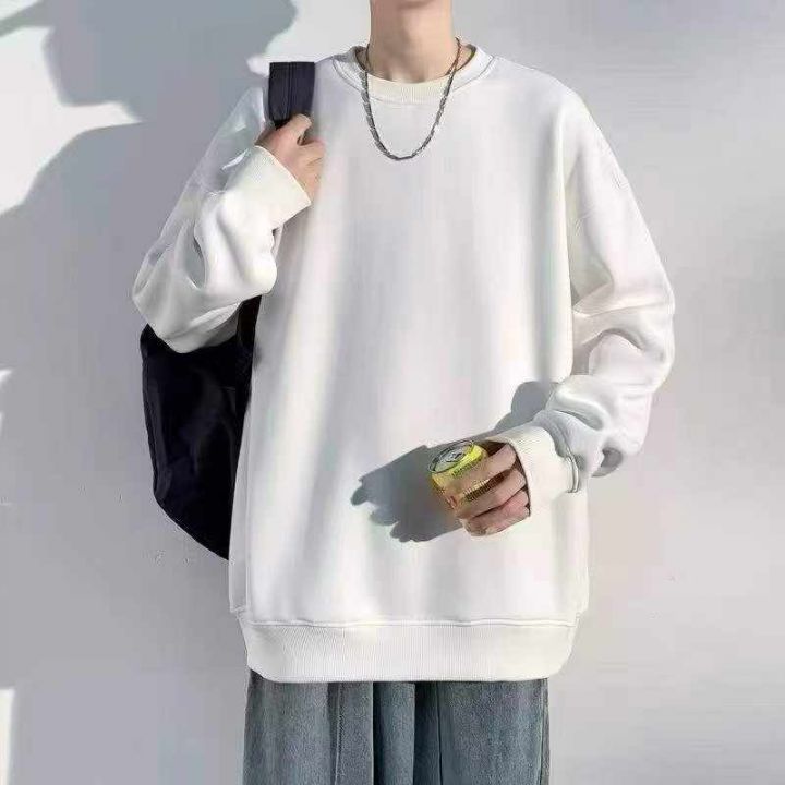 复古高级感卫衣男士圆