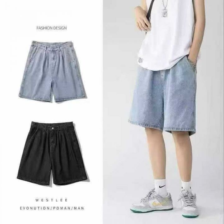 男装牛仔短裤男夏季薄