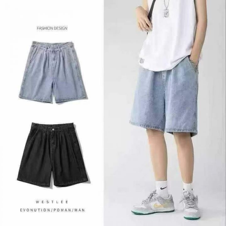 男装牛仔短裤男夏季薄