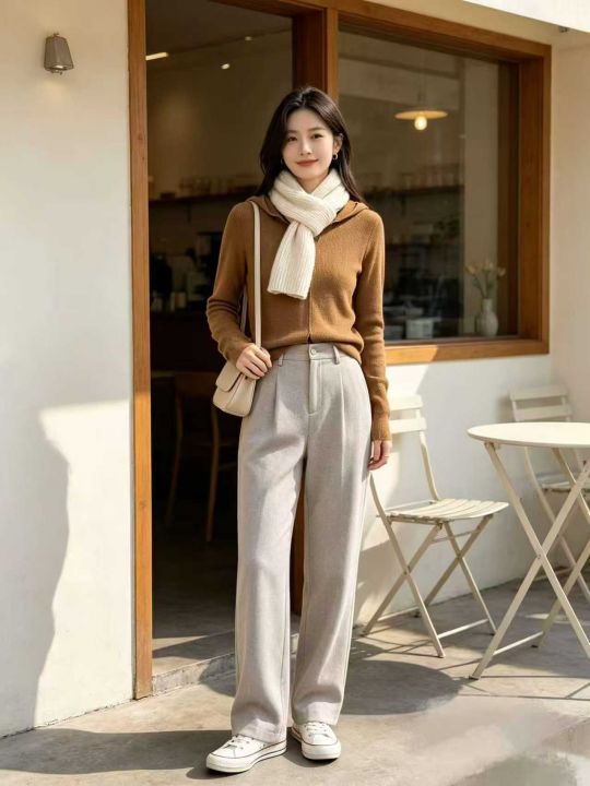 75件早秋连帽V领开