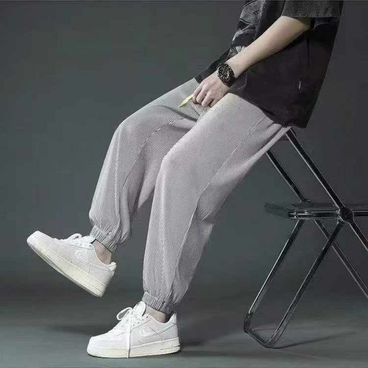 男装速脚冰丝裤，数量