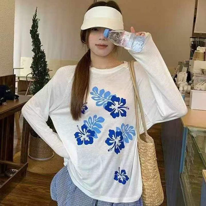 新款印花长袖宽松百搭