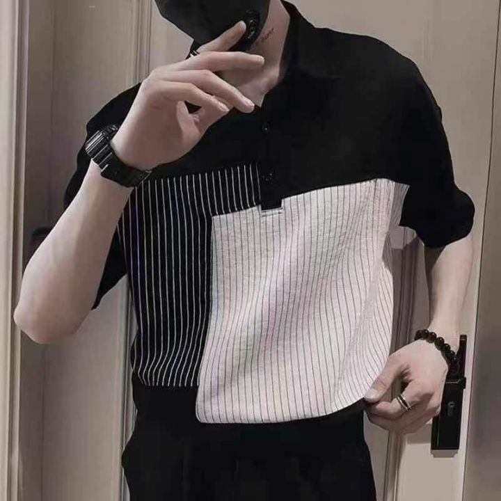 高级感短袖男夏季潮牌