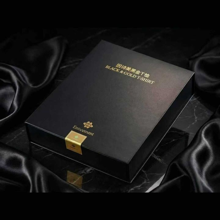 礼盒包装纯棉黑色短袖