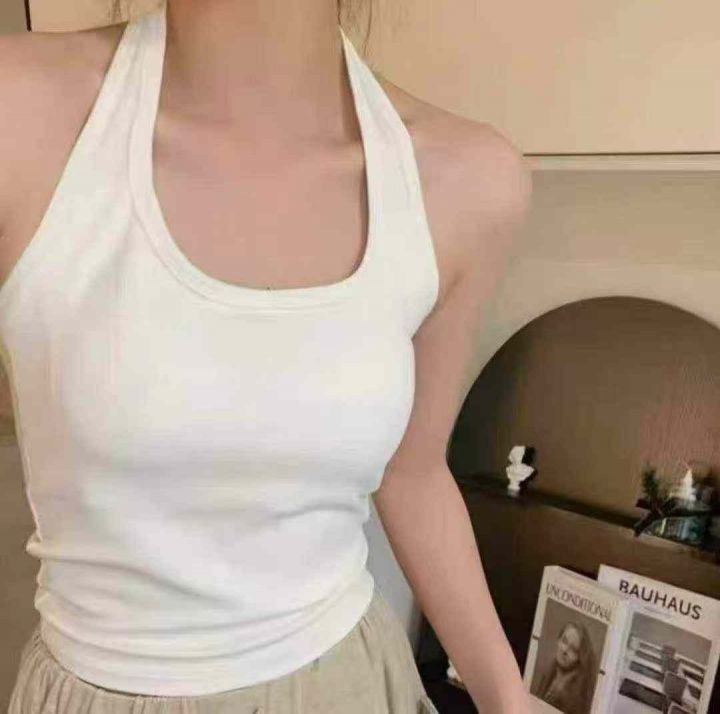 挂脖带吊带背心外穿内