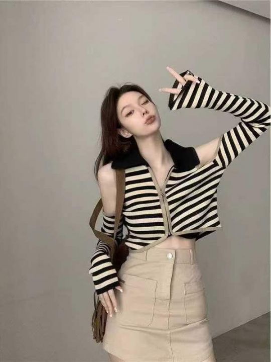 春秋新款纯欲辣妹性感