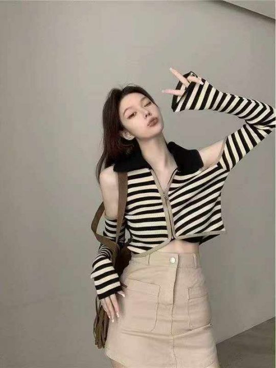 春秋新款纯欲辣妹性感