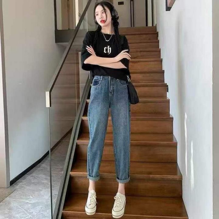 高腰女士牛仔裤，单款