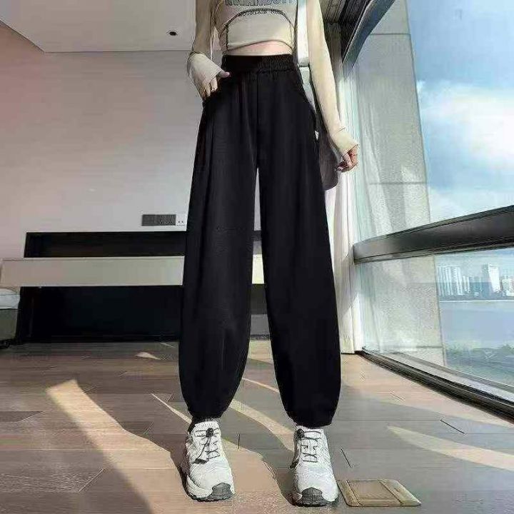 薄款休闲速脚卫裤，总