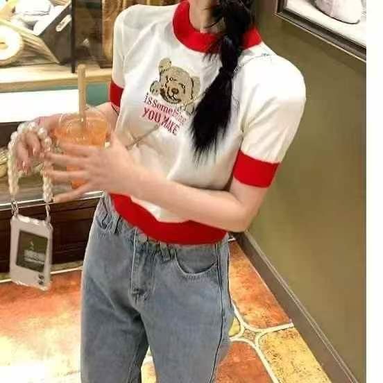 481件小熊刺绣针织