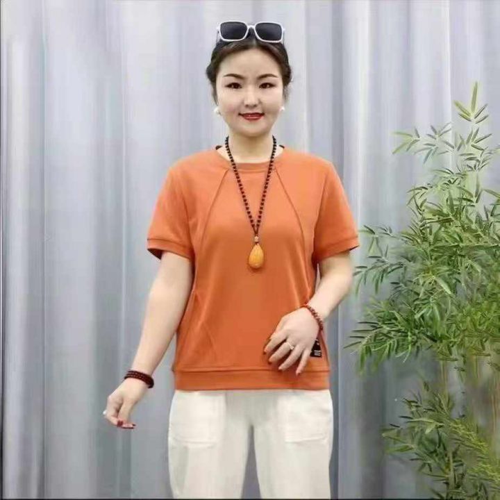 圆领时尚夏款上衣洋气