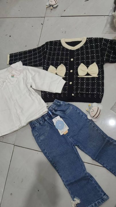 棉服三件套。100来