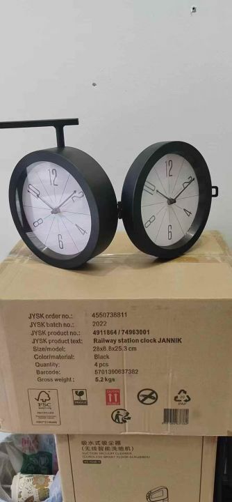 双面挂钟一箱4个，1