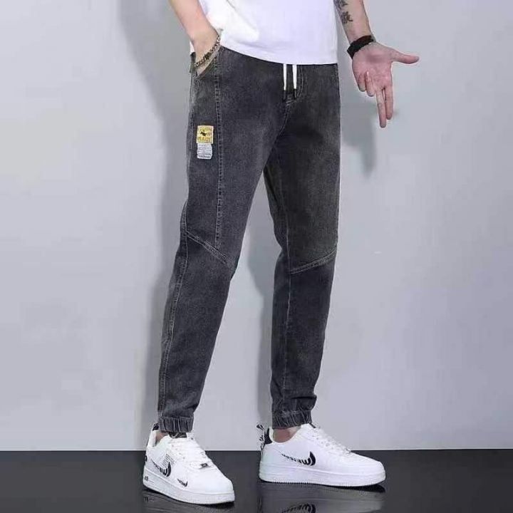 潮牌牛仔裤子男士春秋
