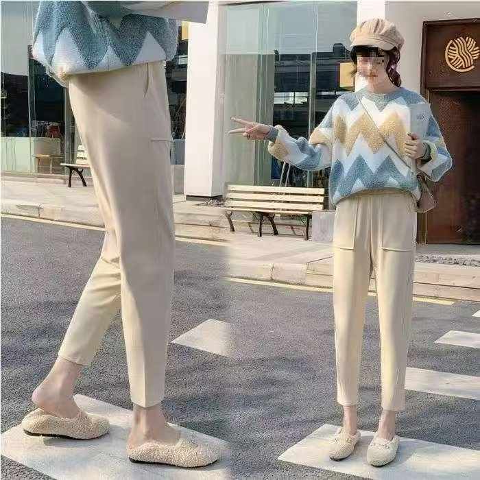 毛呢裤子女秋冬新品萝