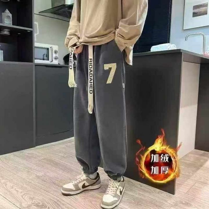 男士休闲长裤秋冬季宽