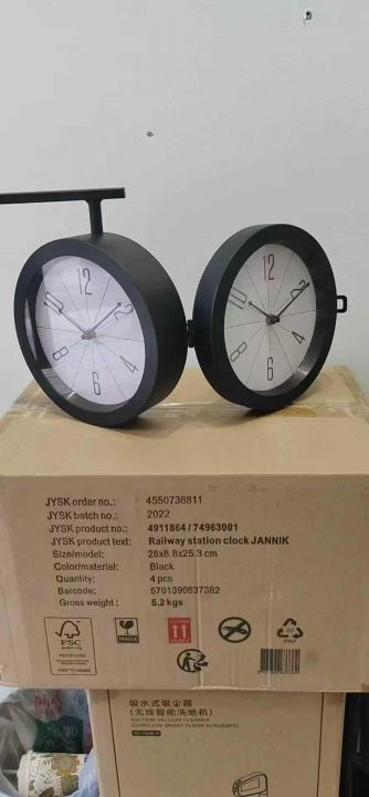 双面挂钟一箱4个，1