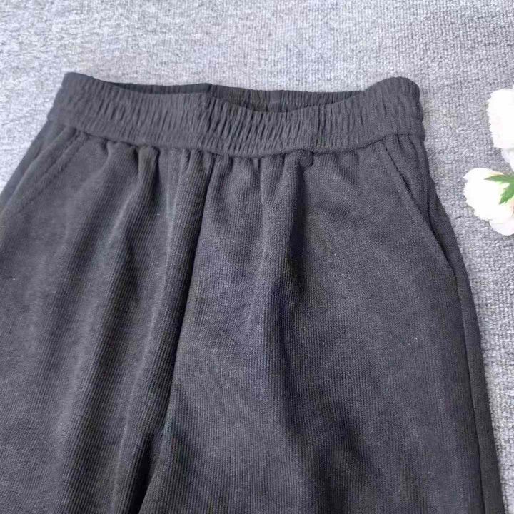 外贸原单雪尼尔阔腿裤