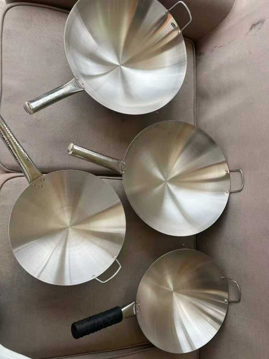 不锈钢单柄炒锅，一吨