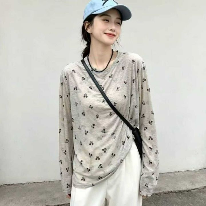 潮流宽松小熊印花薄款
