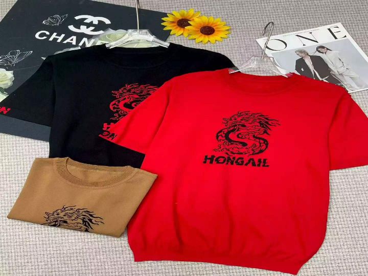 夏季新款男士圆领卡通