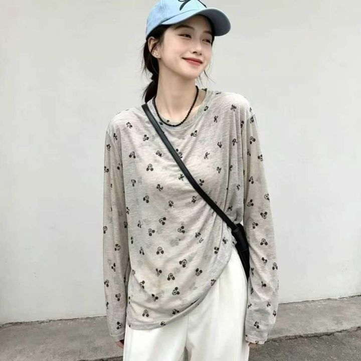 潮流宽松小熊印花薄款