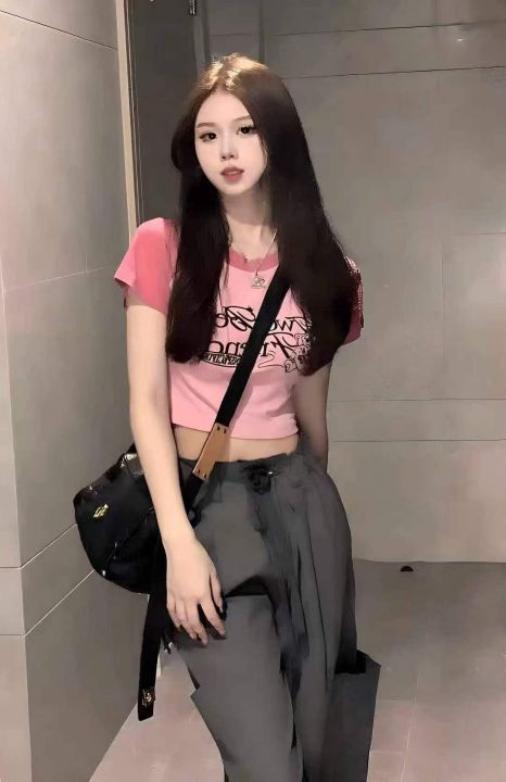 ✅80件辣妹复古撞色