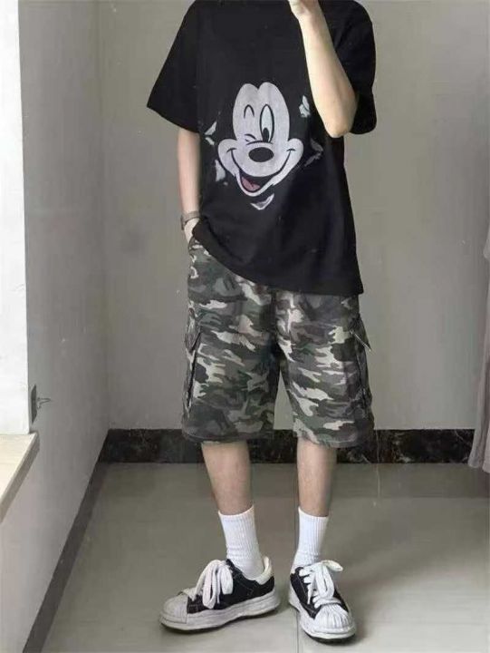 夏季工装款迷彩中裤美