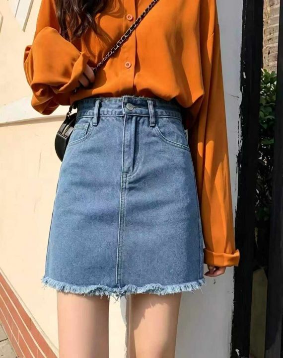 夏季新款侧边绑带毛边