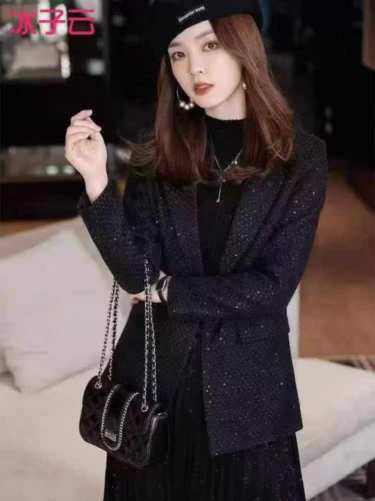 亮片小香风西装外套，