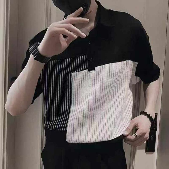 高级感短袖男夏季潮牌