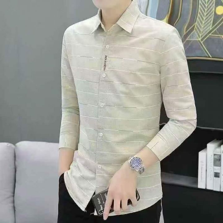 衬衫男长袖春秋季修身