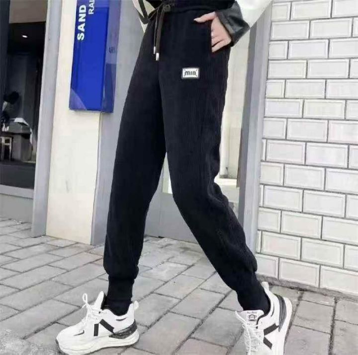 灯芯绒加绒束脚裤15