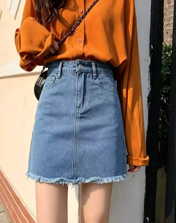夏季新款侧边绑带毛边