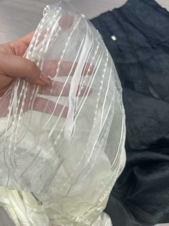 外贸成品半透窗帘 2