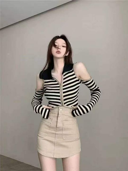 春秋新款纯欲辣妹性感