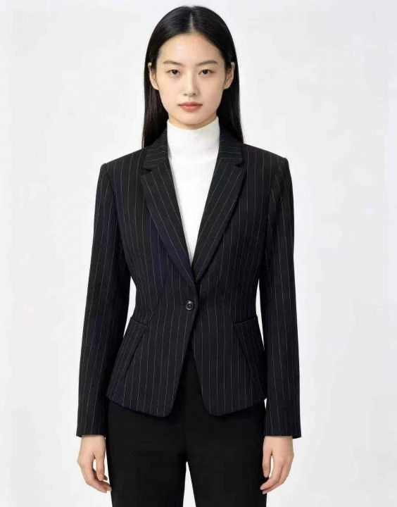 高品质女士长袖西装外