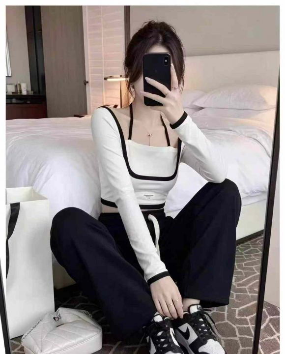 春秋新款网红辣妹纯欲