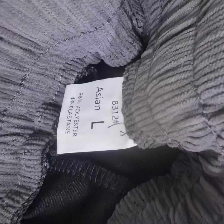 外贸撤单雪尼尔微喇裤