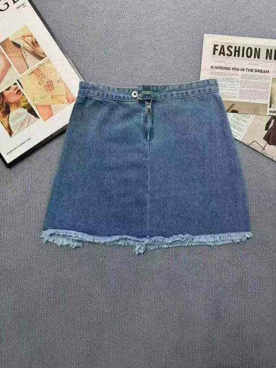 夏季新款侧边绑带毛边