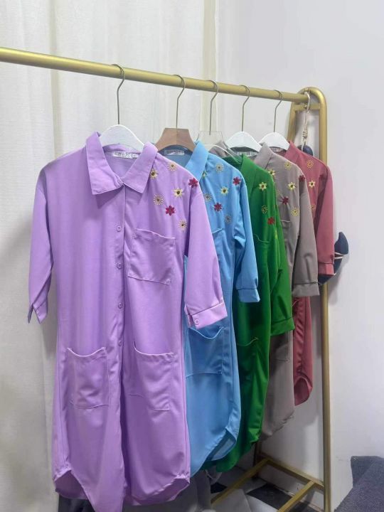 女装衬衫连衣裙，数量