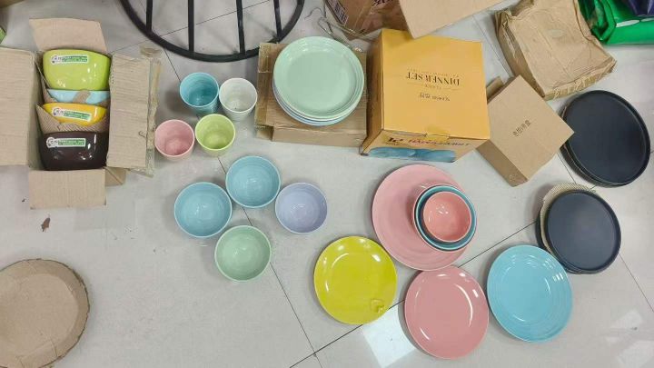 色控盘子碗，可以进微